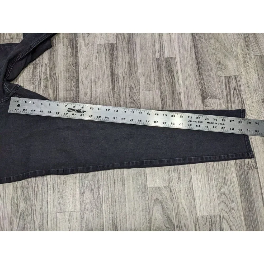(3/$35) &Denim By‎ H&M Size 36 Skinny Ankle Regular Waist Black Denim Jeans